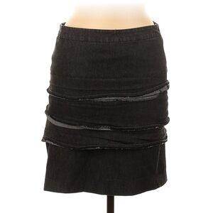 SANDRO Layered Denim Skirt Women's Size 6 Petite